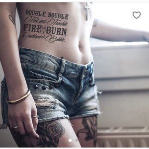 Hand drawn temporary tattoos 🌸